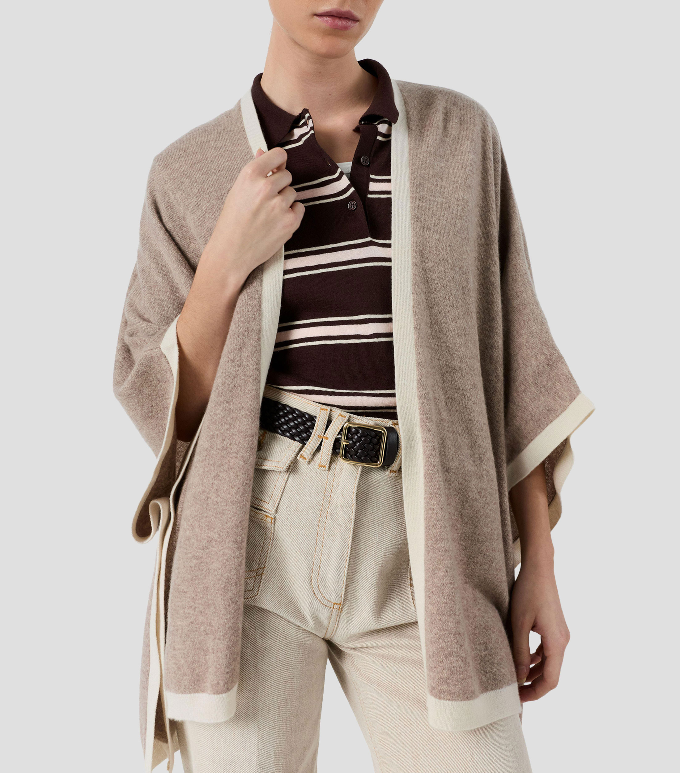Poncho liso Mujer